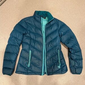 Women's Teal Puffer Jacket